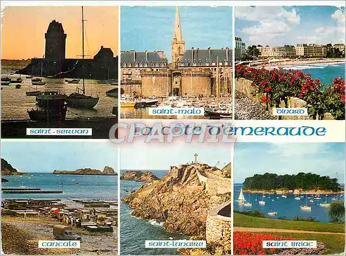 Cartes postales moderne La Cote d'Emeraude Saint Servan Saint Malo Dinard Saint Briac Cancale