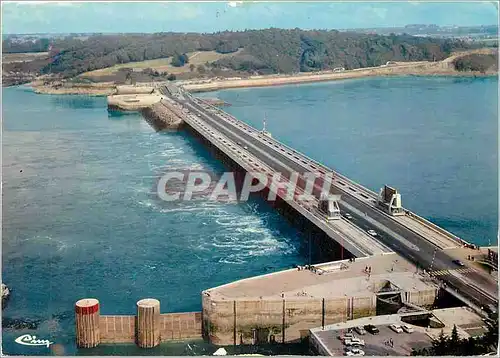 Cartes postales moderne Barrage de La Rance L et V Vue aerienne L'usine maremotrice de la Rance