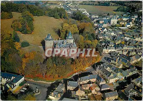 Moderne Karte Combourg Le Chateau Vue generale