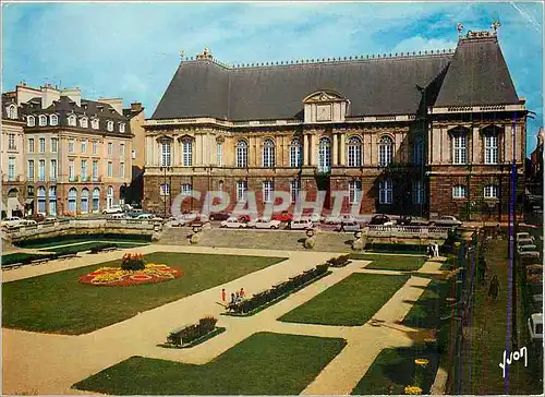 Moderne Karte Rennes Ille et Vilaine Ancien Parlement de Bretagne Place du Palais