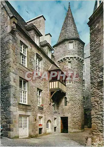 Cartes postales moderne Saint Malo L et V Cour de la Houssaye maison de la Duchesse Anne