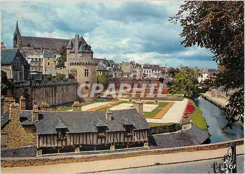 Cartes postales moderne Vannes Les remparts et la tour du Connetable