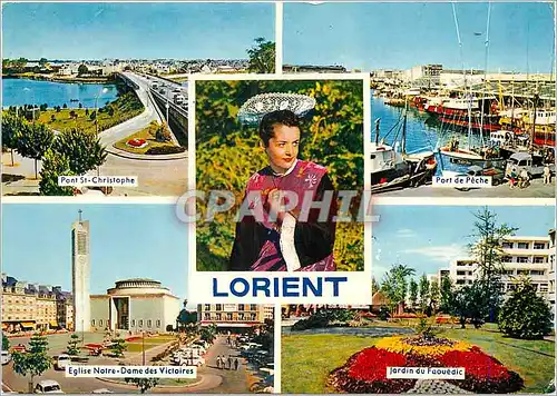 Moderne Karte Lorient Morbihan