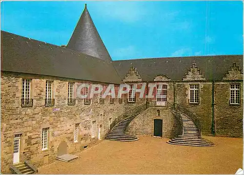 Moderne Karte Chateau de Pontivy Morbihan