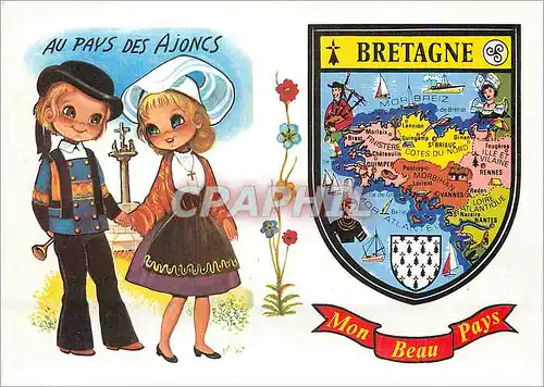 Cartes postales moderne Au pays des Ajons Bretagne