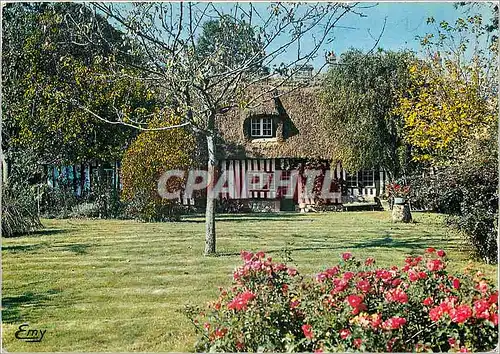 Cartes postales moderne Normandie Pittoresque Chaumiere