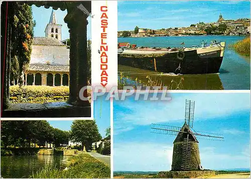 Cartes postales moderne Castelnaudary Le Cloitre de St Papoul le Bassin les ecluses