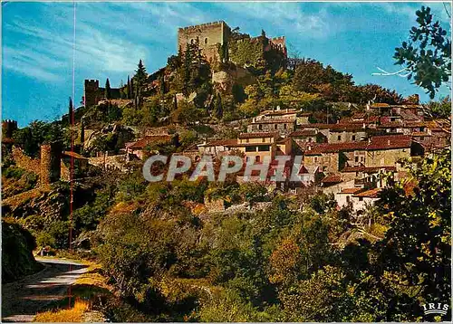 Moderne Karte Castelnou Chateau feodal et fortifications