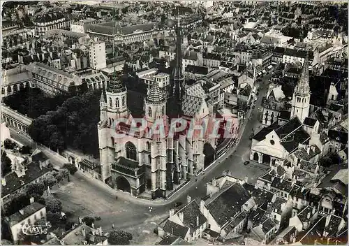Moderne Karte Dijon C d'Or Cathedrale St Benigne Vue aerienne