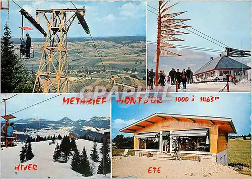 Moderne Karte Metabief Mont d'Or Doubs