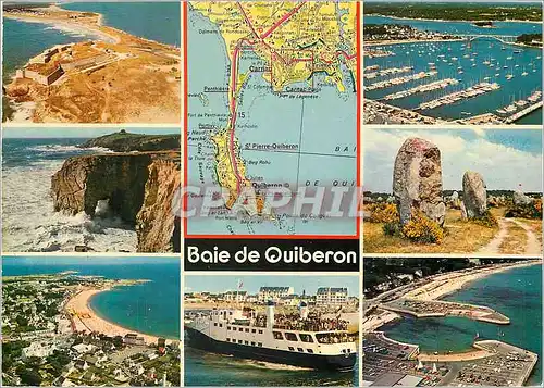 Moderne Karte Baie de Quiberon