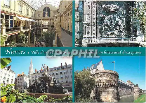Moderne Karte Nantes Ville d'Art et d'Histoire un partimoine architectural d'Exception