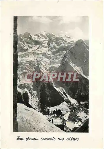 Moderne Karte Les Grands Sommets des Alpes