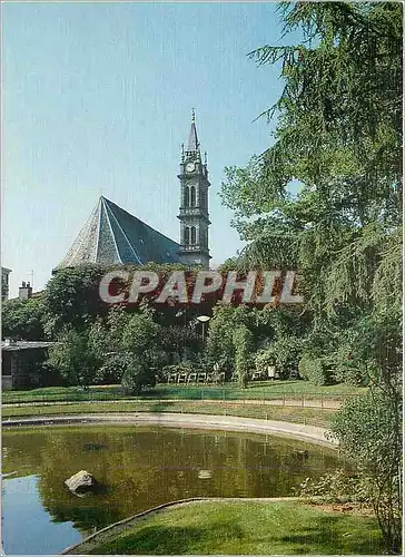 Moderne Karte Aurillac Cantal Capitale de la Haute Auvergne Le parc du square et Notre Dame aux Neiges