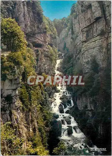 Moderne Karte Les Barraques en Vercors Drome La Cascade de la Vernaison