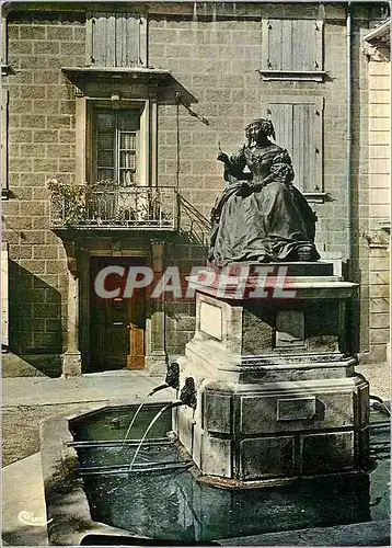 Cartes postales moderne Grignan Drome Statue de la Marquise de Sevigne