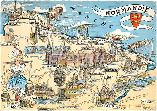Cartes postales moderne Les Provinces Francaises Normandie