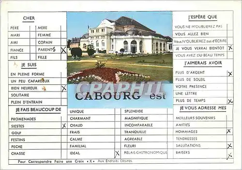 Cartes postales moderne Cabourg est