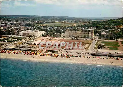 Cartes postales moderne Deauville Calvados La Plage Fleurie Vue generale le casino