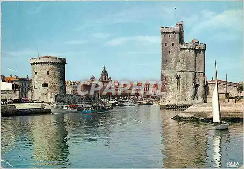 Moderne Karte La Rochelle Charente Maritime Le Port la Tour de la Chaine et la Tour Saint Nicolas