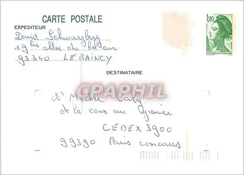 Entier Postal Marianne 1F90