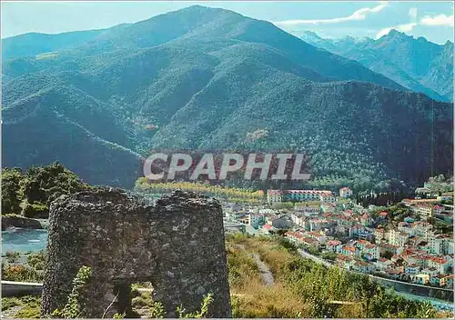 Cartes postales moderne Amelie les Bains Perle des Pyrenees Vue generale et la Chaine des Alberes
