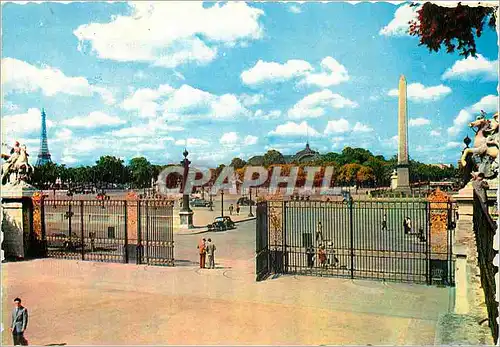 Cartes postales moderne Paris La Place de la Condorde