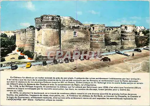 Moderne Karte Angers M et L Ensemble du Chateau