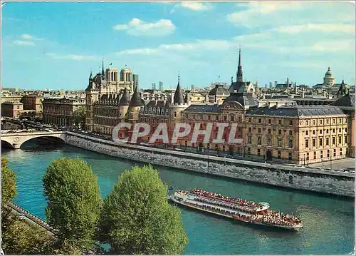 Cartes postales moderne Paris L'lle de la Cite La Conciergerie Notre Dame et la Sainte Chapelle