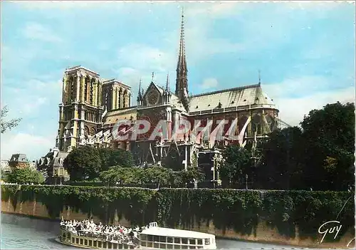 Cartes postales moderne Paris Abside de la Cathedrale Notre Dame