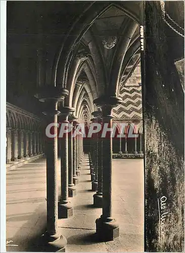 Cartes postales moderne Le Mont Saint Michel Manche Le Cloitre Galerie Est