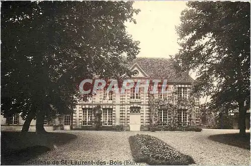 Moderne Karte Chateau de St Laurent des Boise Eure Marsilly sur Eure
