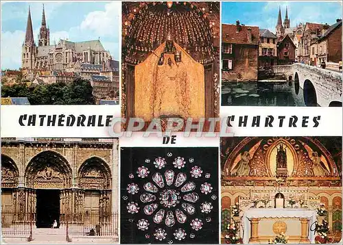 Moderne Karte Cathedrale de Chartres