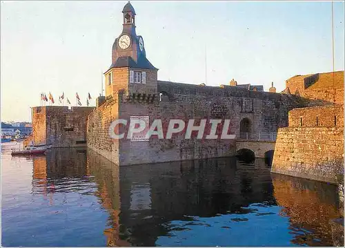 Moderne Karte Concarneau Finistere Konk Kerne La Ville Close et son beffroi