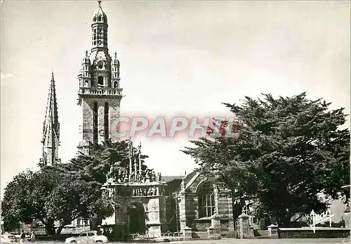 Cartes postales moderne Pleyben Finistere L'Eglise et le Calvaire