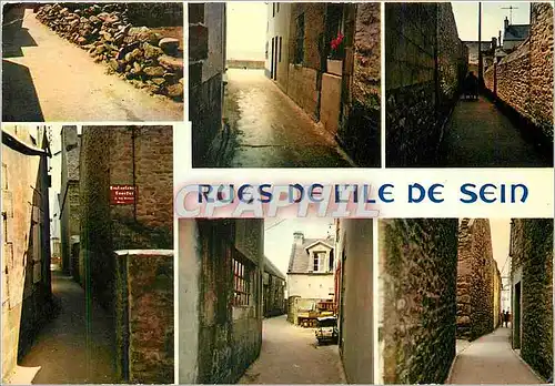 Cartes postales moderne La Bretagne en Couleurs Les rues de L'Ile de Sein