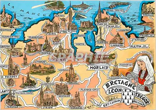 Cartes postales moderne Bretagne Leon Tregor