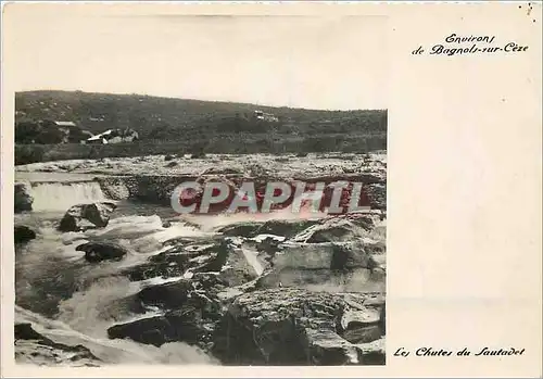 Cartes postales moderne Environs de Bagnols sur Ceze Gard Les Chutes du Sautadet