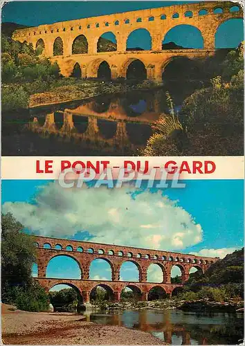 Cartes postales moderne Le Pont du Gard Aqueduc romain
