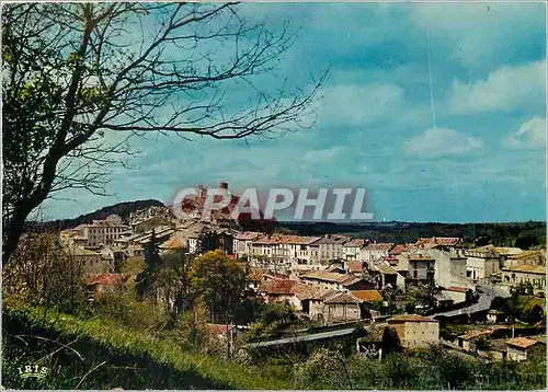 Moderne Karte Aurignac Haute Garonne Vue generale Le Chateau et l'eglise