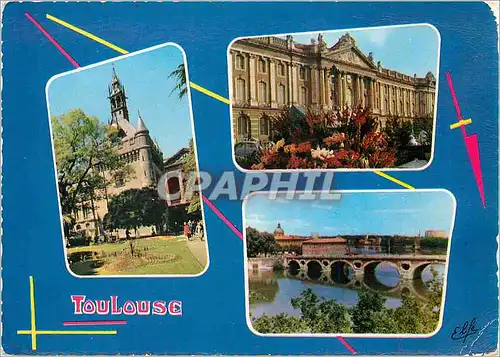 Cartes postales moderne Toulouse Ville d'Art Cite des Violettes Donjon du Capitole