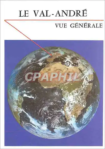 Moderne Karte Le Val Andre Vue generale