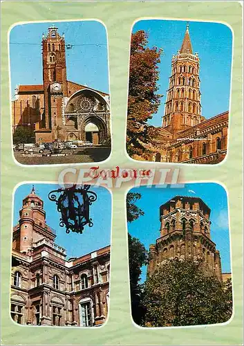 Cartes postales moderne Eglises de Toulouse La Cathedrale St Etienne La Basilique St Sernin