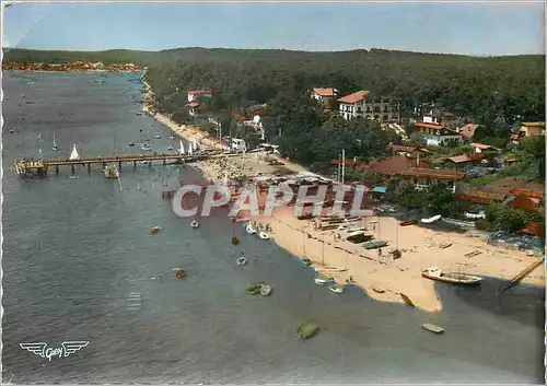 Moderne Karte Le Grand Piquey Gironde La Plage et les Hotels