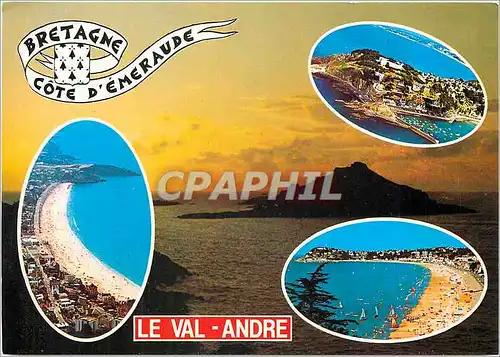 Moderne Karte Bretagne Le Val Andre
