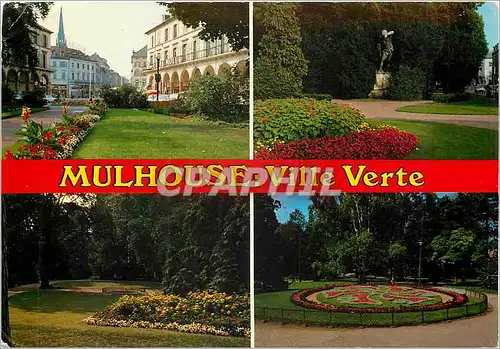 Cartes postales moderne Alsace France Mulhouse Haut Rhin Jardin de la Bourse Schweissoissi