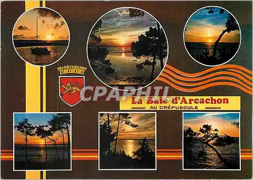 Cartes postales moderne La Baie d'Arcachon Au Crepuscule