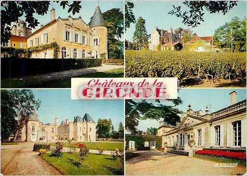 Cartes postales moderne Chateaux en Gironde Chateau Lafite Chateau d'Issan Chateau de Beychevelle Chateau Lascombe