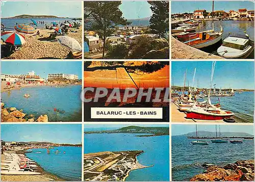 Cartes postales moderne Balaruc les Bains Herault La Plage Le Camping Le Port Le VVF Coucher de Soleil Depart des Regate