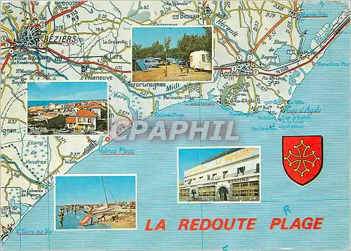 Cartes postales moderne La Redoute Plage Herault Plaisir des vacances au bord de la Mediterranee